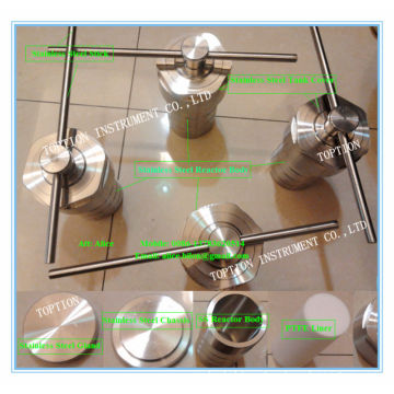 Tefon Hydrothermal Synthesis Vessel TOPT-TH-50,pressure vessel